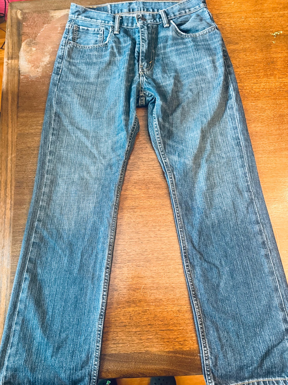 Levi's Straight-Leg Blue Denim Jeans